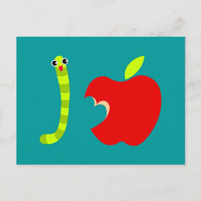 Carte Postale I Love Apple Postcard (Devant)