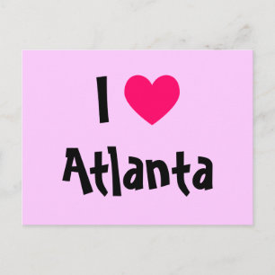 Carte Postale I Love Atlanta