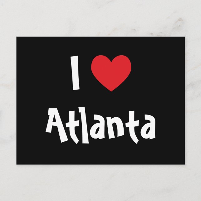 Carte Postale I Love Atlanta (Devant)
