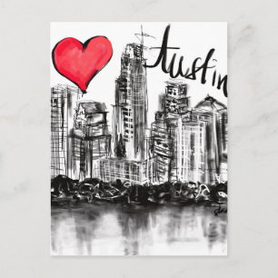 Carte Postale I Love Austin
