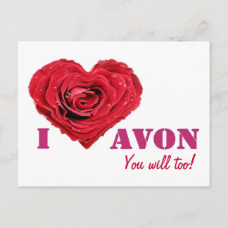 Carte Postale I Love AVON Post Card