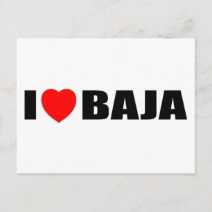 Carte Postale I Love Baja
