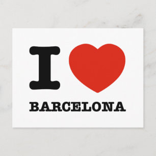 Carte Postale I Love Barcelona
