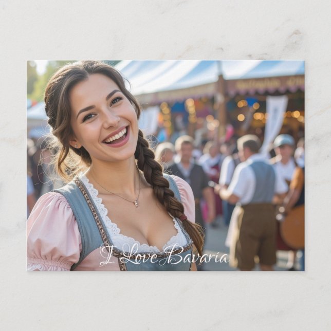 CARTE POSTALE I LOVE BAVARIA (Devant)