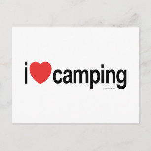Carte Postale I Love Camping