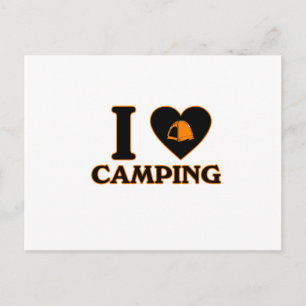 Carte Postale I Love Camping