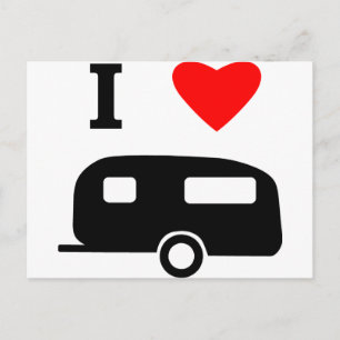 Carte Postale I Love Camping