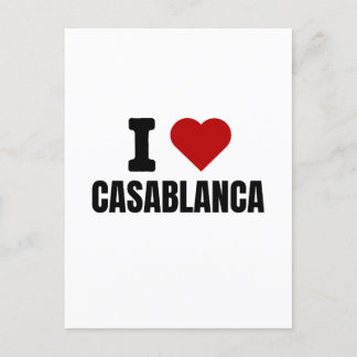 Carte Postale I love casablanca - I heart casablanca morocco
