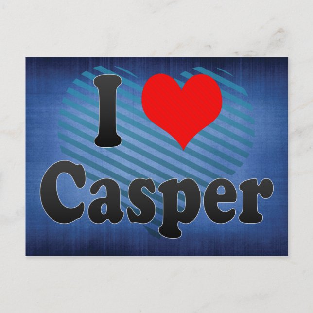 Carte Postale I Love Casper, États-Unis (Devant)
