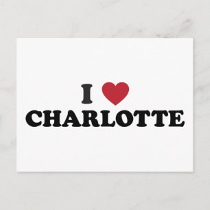 Carte Postale I Love Charlotte North Carolina