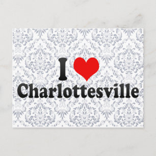 Carte Postale I Love Charlottesville, États-Unis