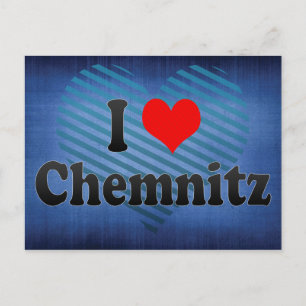 Carte Postale I Love Chemnitz, Allemagne