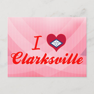 Carte Postale I Love Clarksville, Arkansas