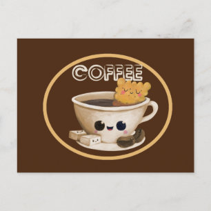 Carte Postale I love Coffee