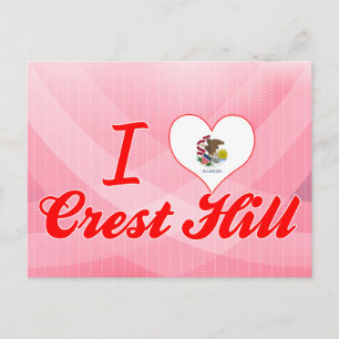 Carte Postale I Love Crest Hill, Illinois
