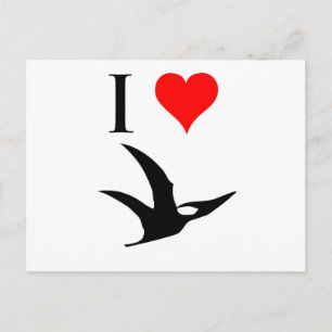 Carte Postale I Love Dinosaures - Pterodactyl