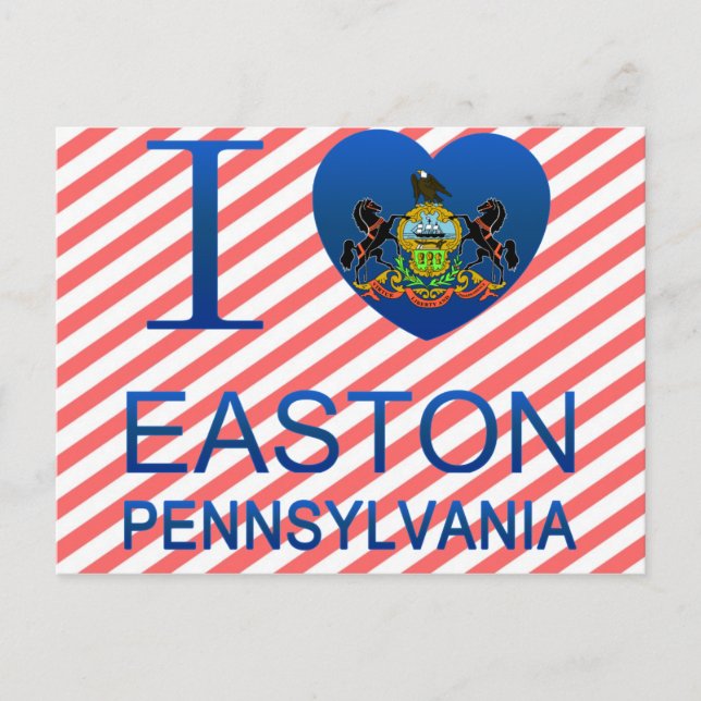 Carte Postale I Love Easton, PA (Devant)