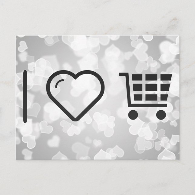 Carte Postale I Love Ecommerce Carts (Devant)