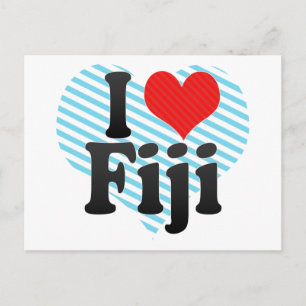 Carte Postale I Love Fiji