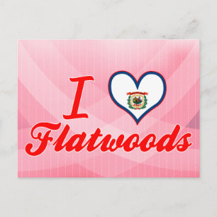Carte Postale I Love Flatwoods, Virginie-Occidentale