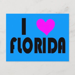 Carte postale I Love Florida