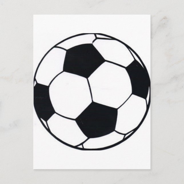 Carte Postale I Love Football (Soccer) Coeur du jeu : I Love (Devant)