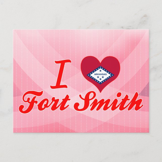 Carte Postale I Love Fort Smith, Arkansas (Devant)
