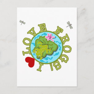 Carte Postale I Love Frogs T-shirts et cadeaux