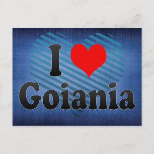 Carte Postale I Love Goiania, Brésil