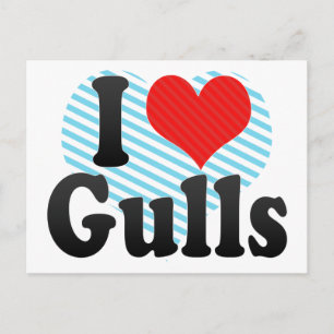 Carte Postale I Love Gulls