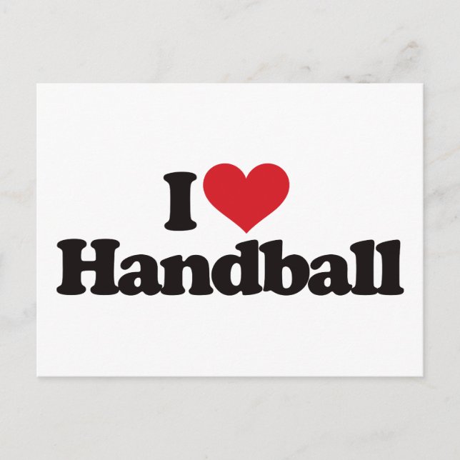 Carte Postale I Love Handball (Devant)