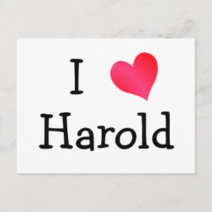 Carte Postale I Love Harold