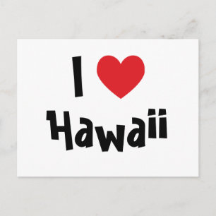 Carte Postale I Love Hawaii