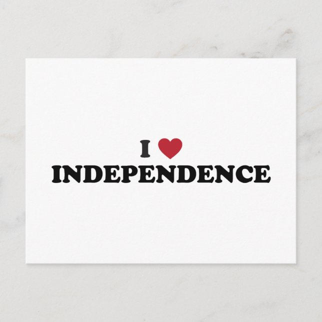 Carte Postale I Love Independence Missouri (Devant)