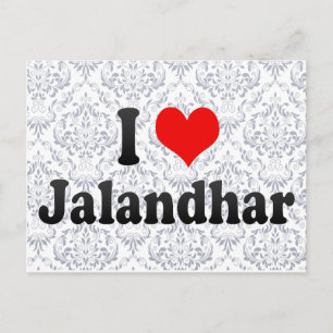Carte Postale I Love Jalandhar, Inde