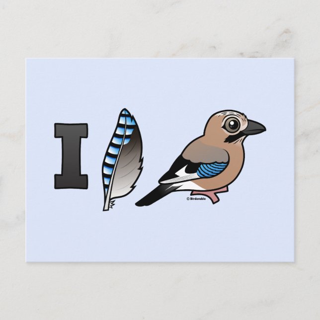 Carte Postale I Love Jays (Devant)