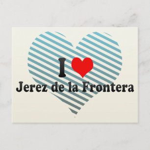 Carte Postale I Love Jerez de la Frontera, Espagne
