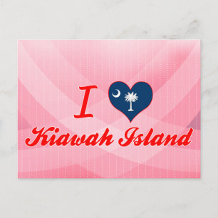 Carte Postale I Love Kiawah Island, Caroline du Sud