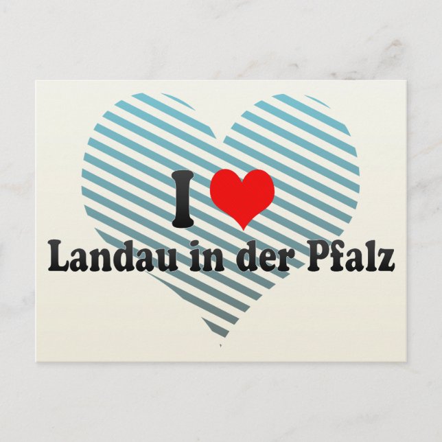 Carte Postale I Love Landau in der Pfalz, Allemagne (Devant)