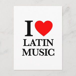 Carte Postale I Love Latin Music