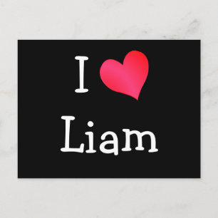 Carte Postale I Love Liam