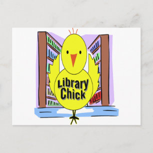 Carte Postale I Love Library Chicks