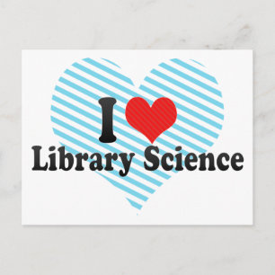 Carte Postale I Love Library Science