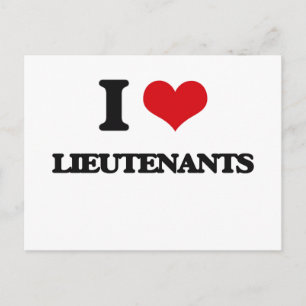 Carte Postale I Love Lieutenants