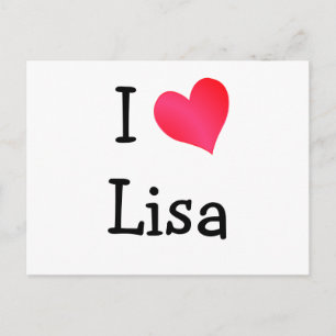 Carte Postale I Love Lisa