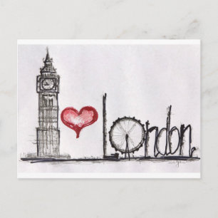 Carte Postale I love London