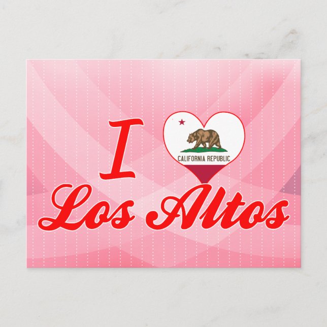 Carte Postale I Love Los Altos, Californie (Devant)