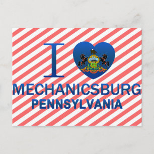 Carte Postale I Love Mechanicsburg, PA