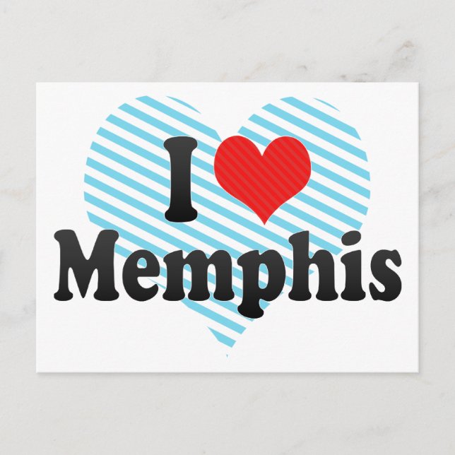 Carte Postale I Love Memphis (Devant)
