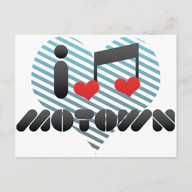 Carte Postale I Love Motown (Devant)